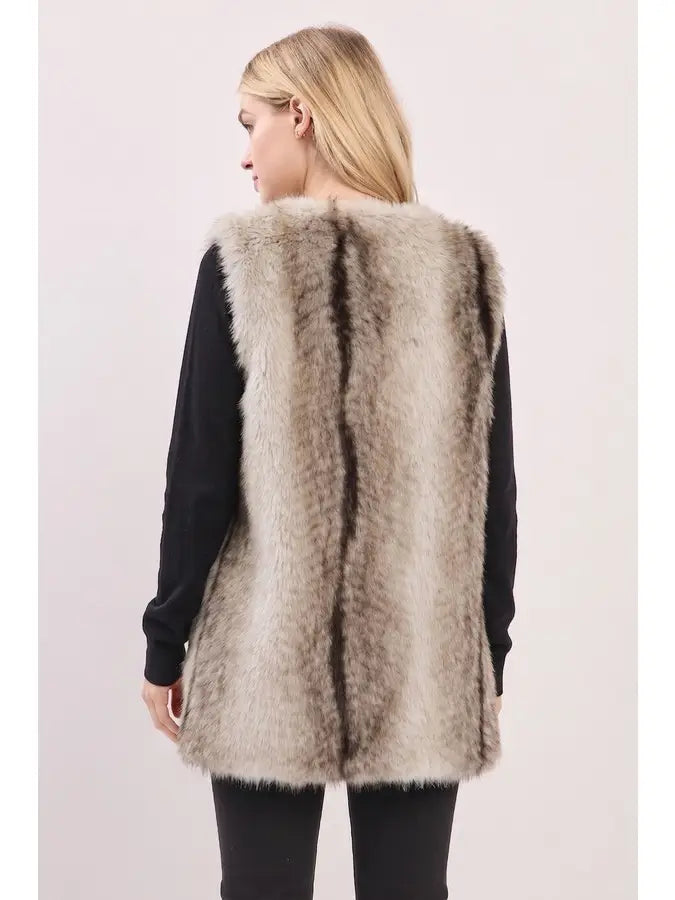 Faux Fur Vest ms0485
