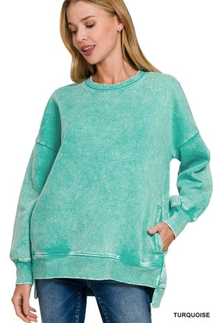 Acid Wash Pullover