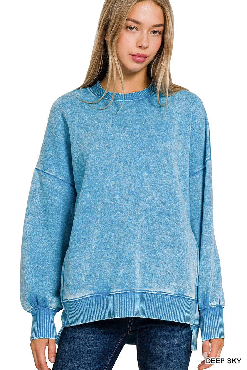 Acid Wash Pullover