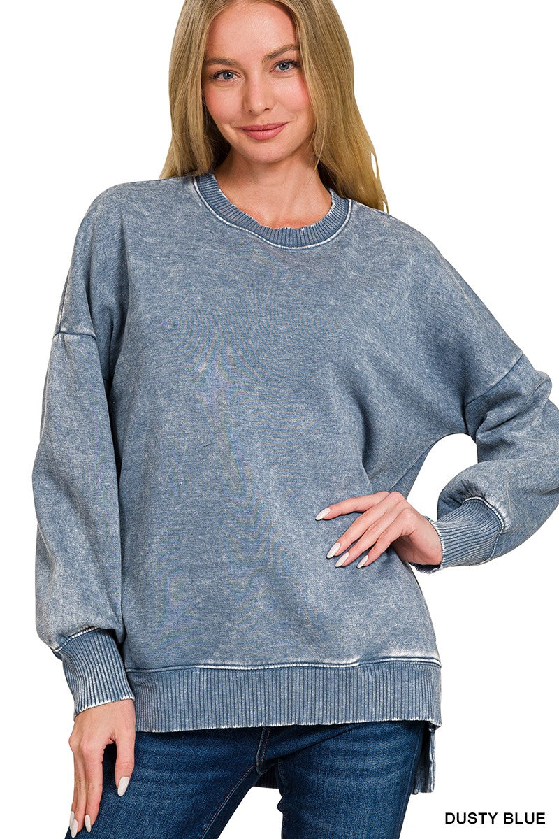 Acid Wash Pullover