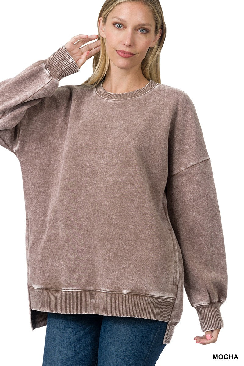 Acid Wash Pullover