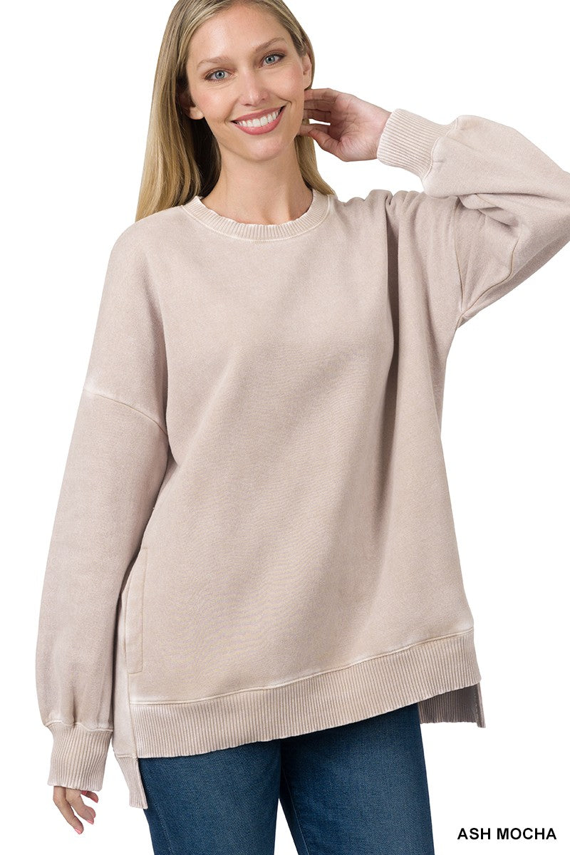 Acid Wash Pullover