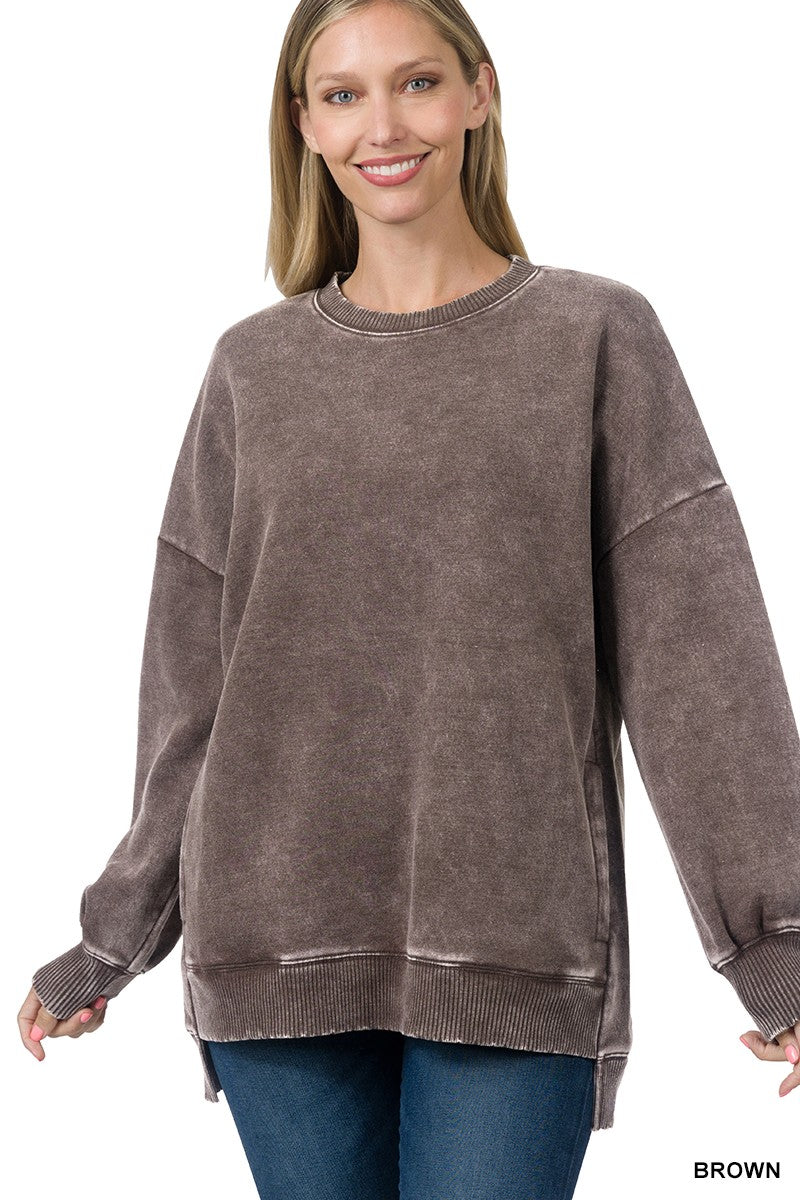Acid Wash Pullover