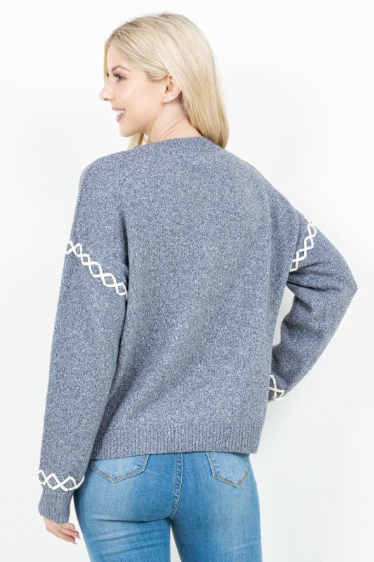 Loop Trim Cozy Pullover