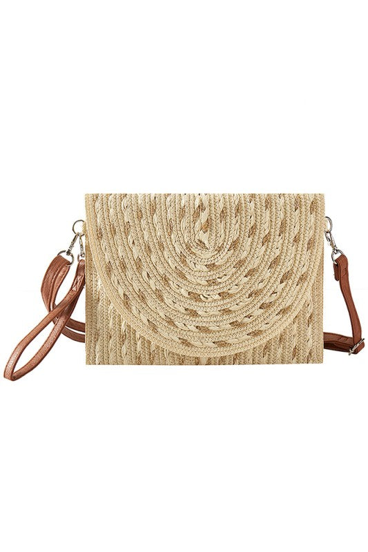 Straw Clutch & Crossbody mbo294