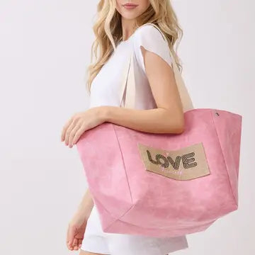 Love canvas tote