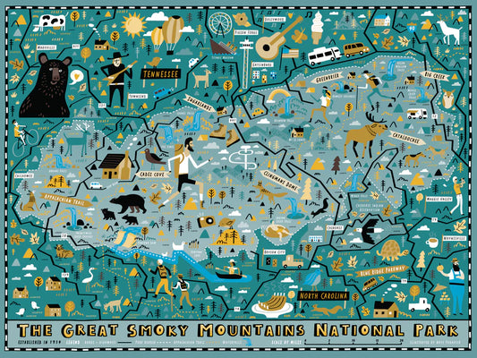 Great Smoky Mountains National Park Map