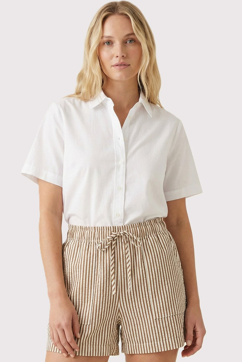 Striped Paper Bag Shorts 42428B