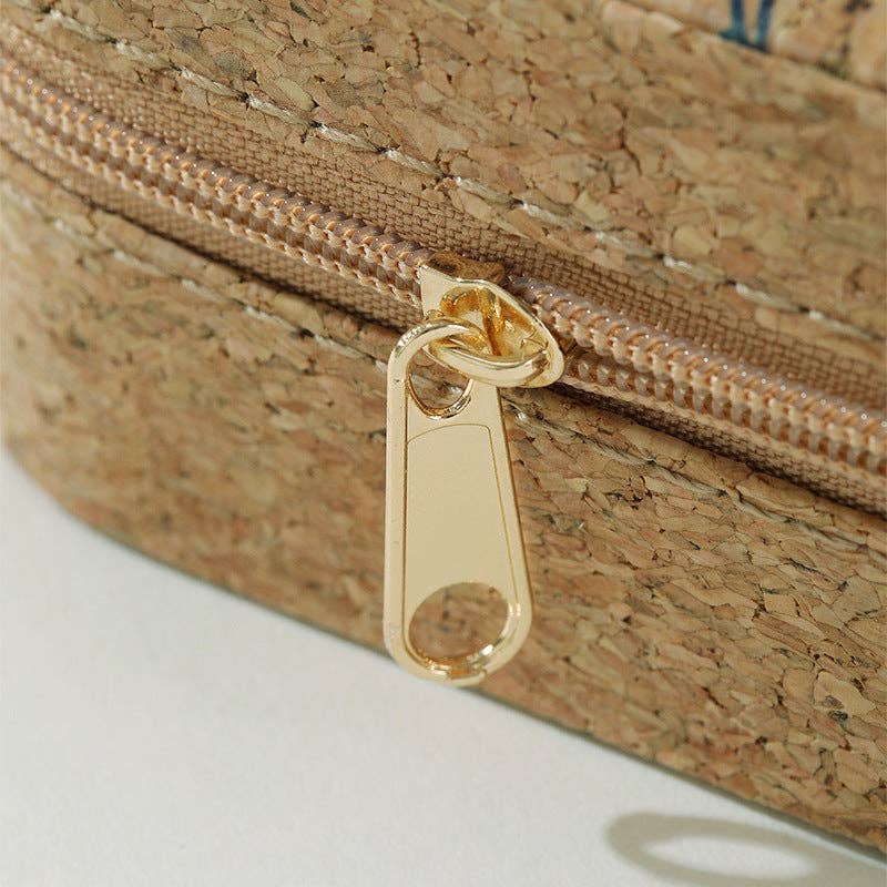 Soft Wood Print Zipper Jewelry Case DPC251619