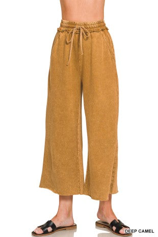 Washed French Terry Flare Pants tpw52yoy
