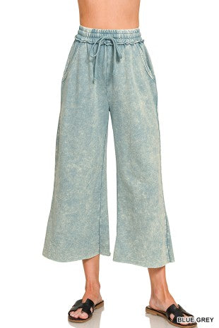 Washed French Terry Flare Pants tpw52yoy
