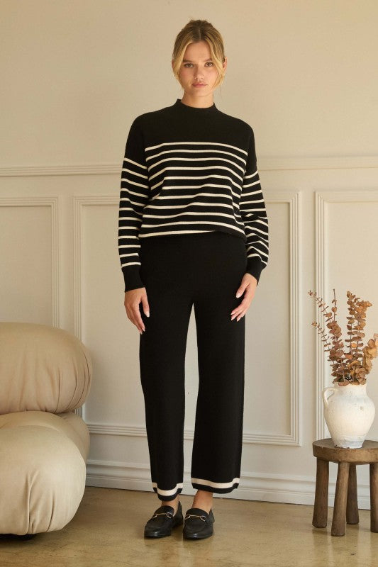 wide leg knit pants