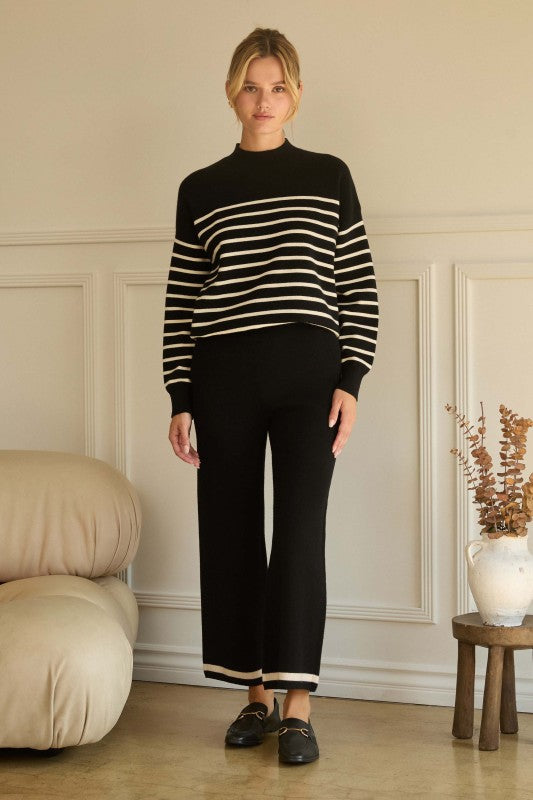 wide leg knit pants