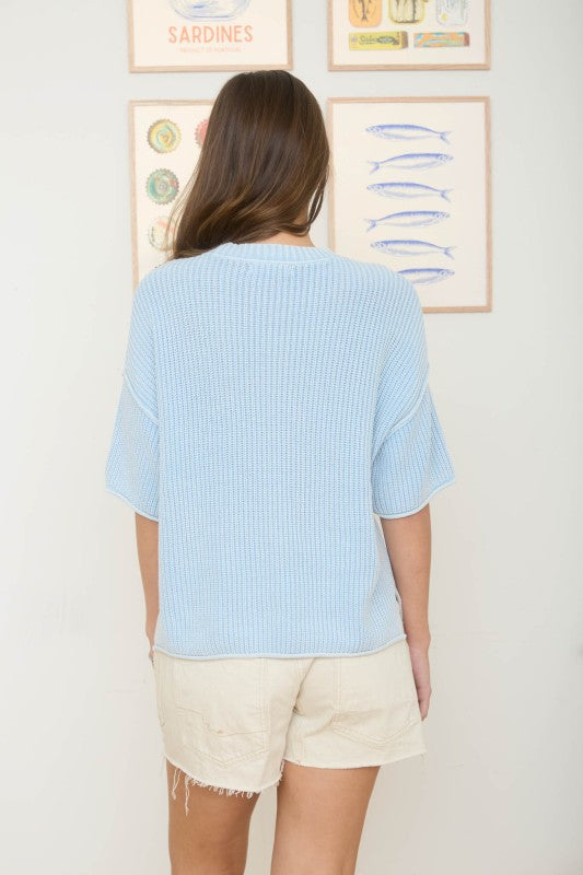 Raw Edge Sweater j6st1025