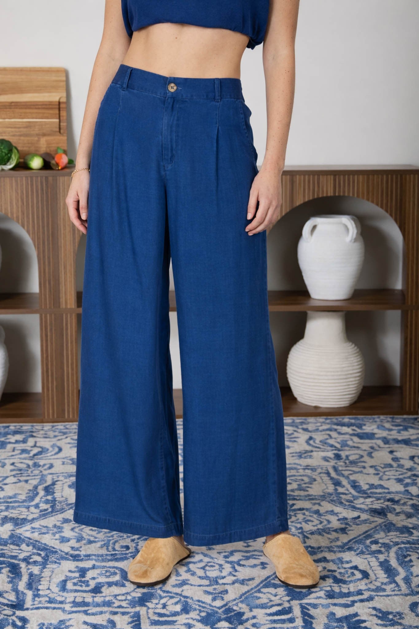Chambray Pants B5sx1008-b