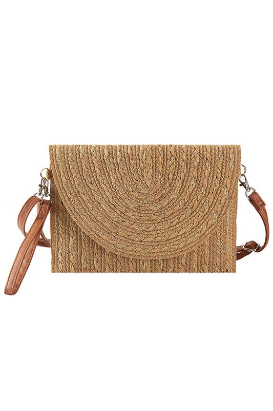 Straw Clutch & Crossbody mbo294