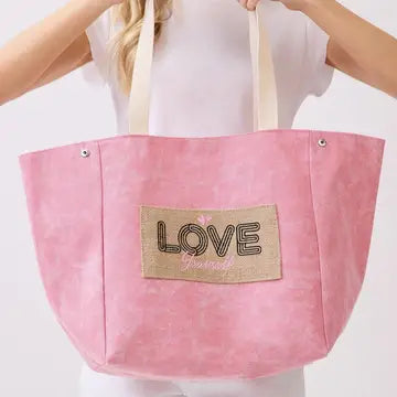 Love canvas tote