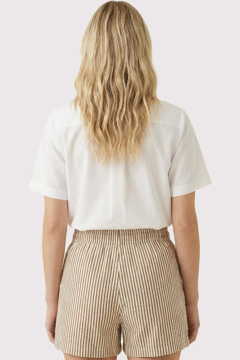 Striped Paper Bag Shorts 42428B