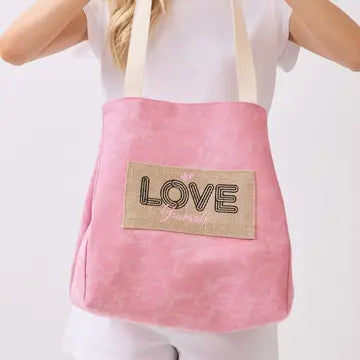 Love canvas tote