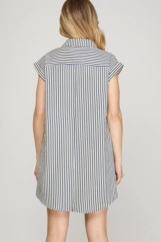 Striped Shirt Dress sy 8965