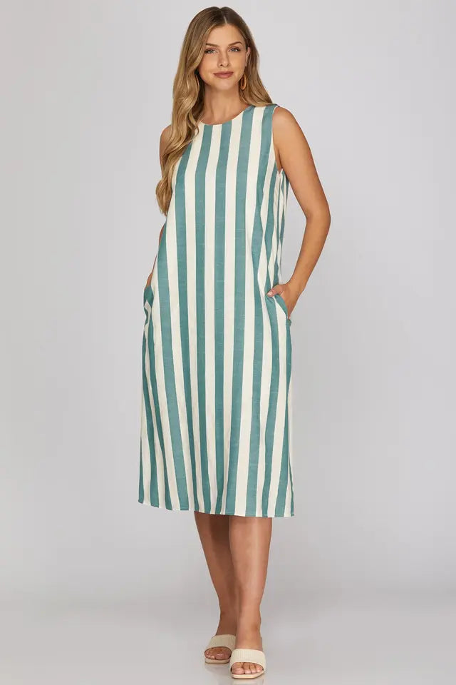 Sleeveless Strip ST1704