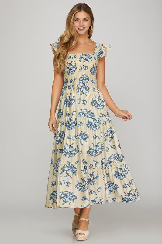 Blue Baby Square Neck