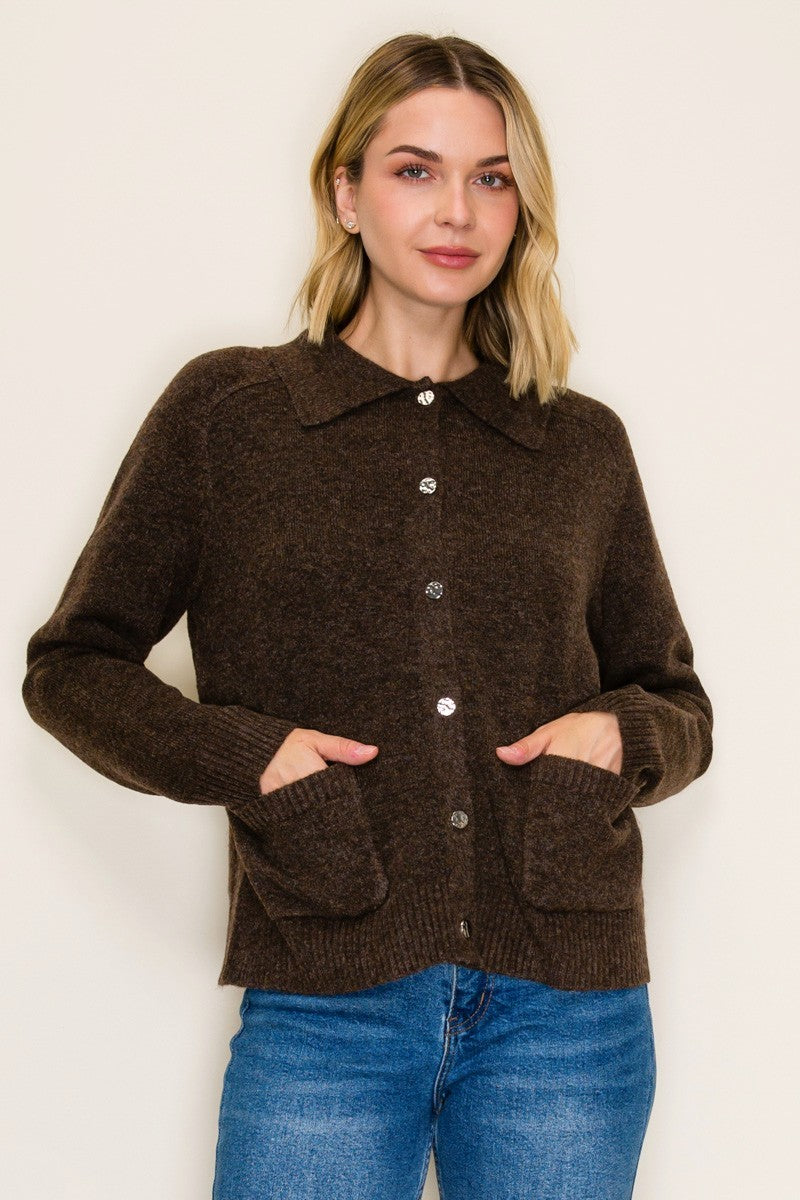 Button Down Cardigan 56216