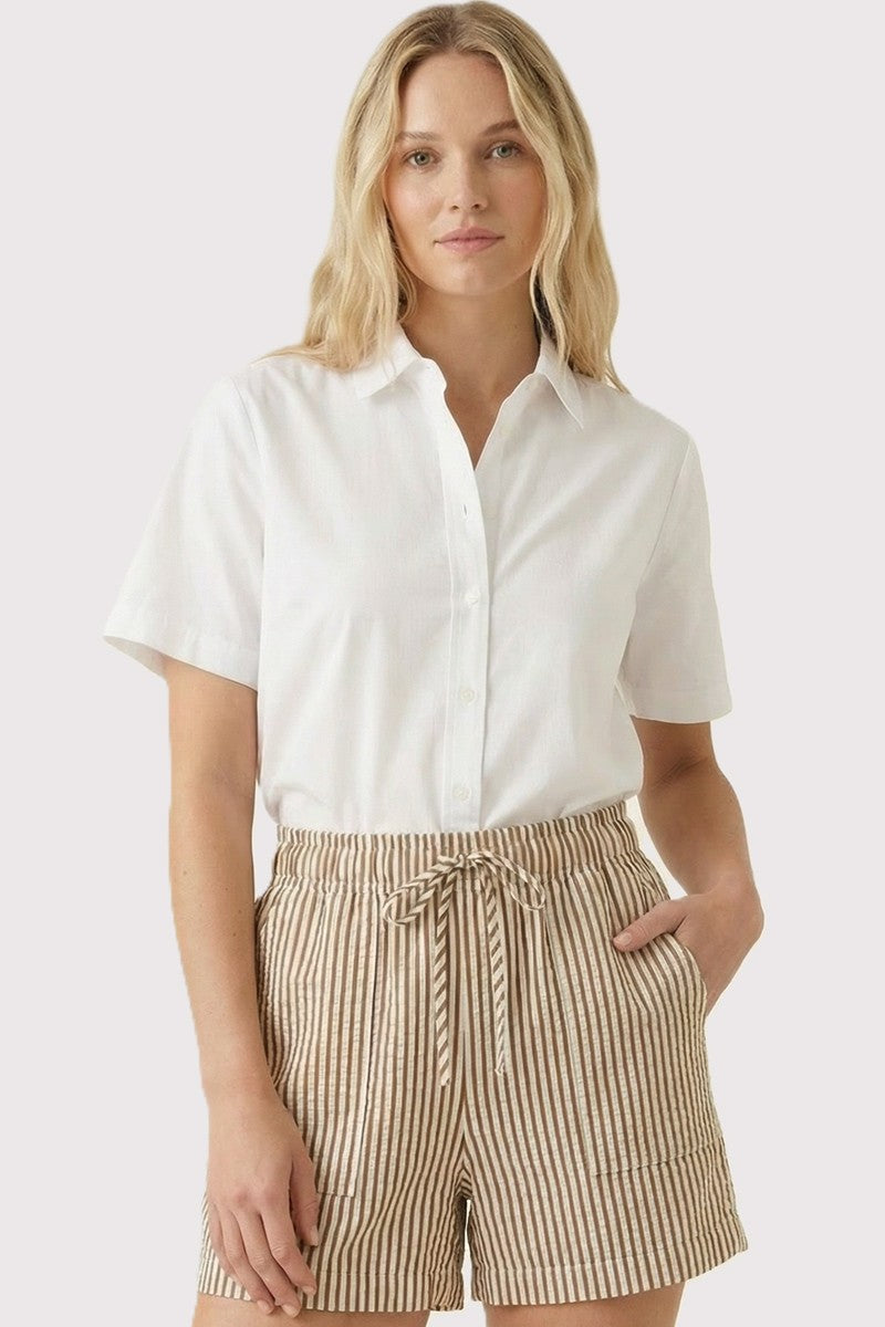 Striped Paper Bag Shorts 42428B