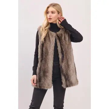 Faux Fur Vest ms0485