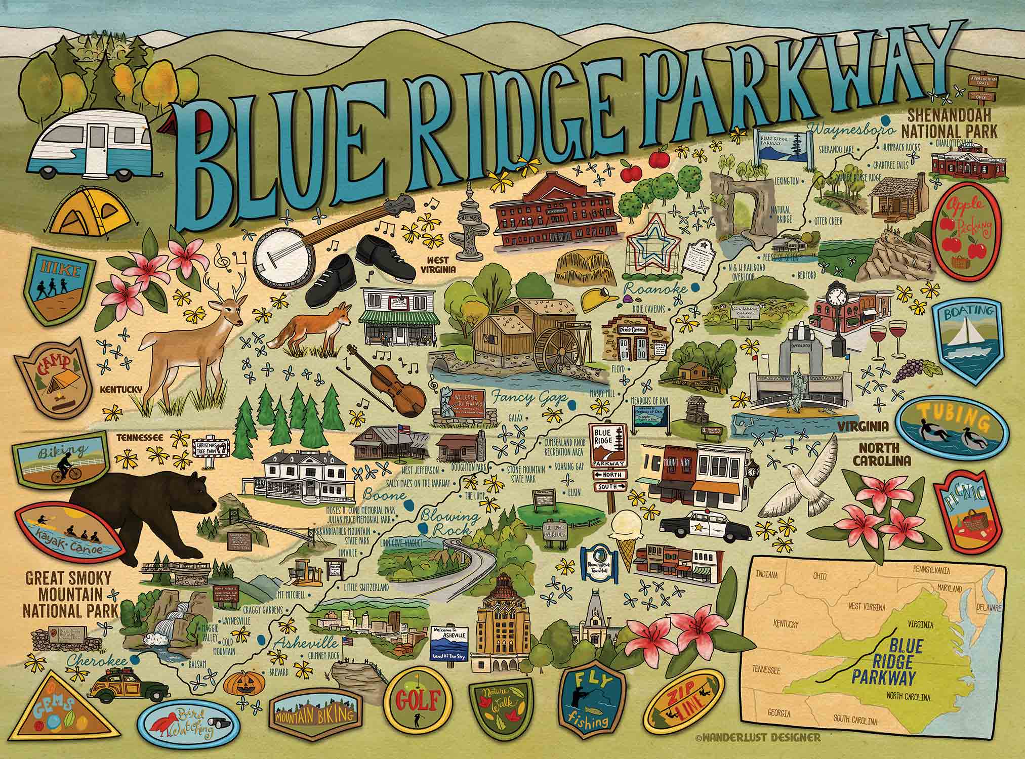 Blue shop ridge jigsaw