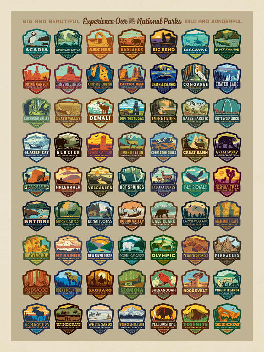 National Park Patches Jigsaw Puzzle