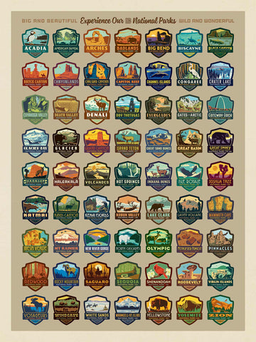 National Park Patches Jigsaw Puzzle